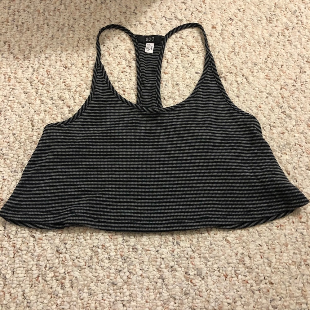 BDG— Striped Racerback Crop Tank